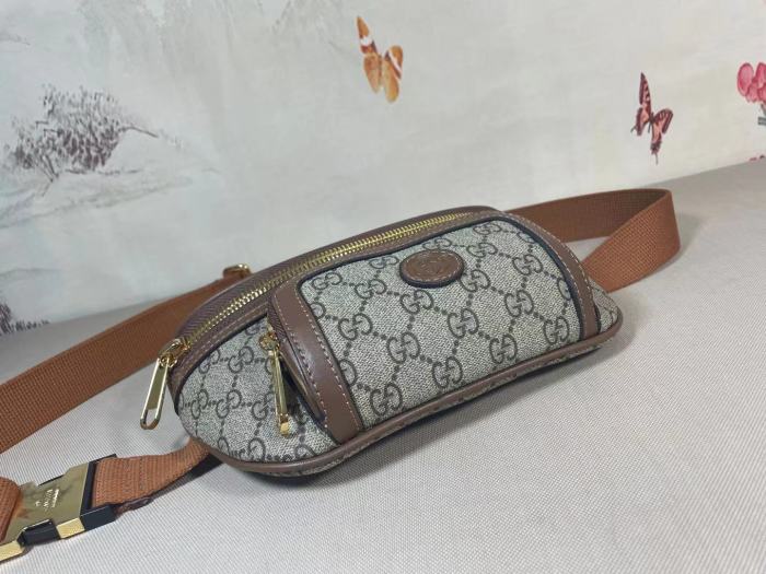 Gucci Mens Bags Shoulder Messenger Bags Luxury Brand Belt bag with Interlocking G with Original Box 682933 92THG 8563