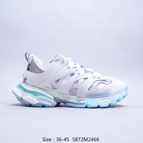 Balenciaga Womens Shoes Sneakers Luxury Brand Track 3.0 Clear Sole Sneaker with Original Box