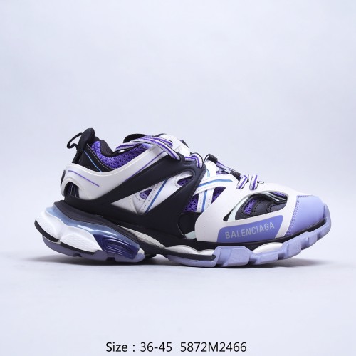 Balenciaga Womens Shoes Sneakers Luxury Brand Track 3.0 Clear Sole Sneaker with Original Box