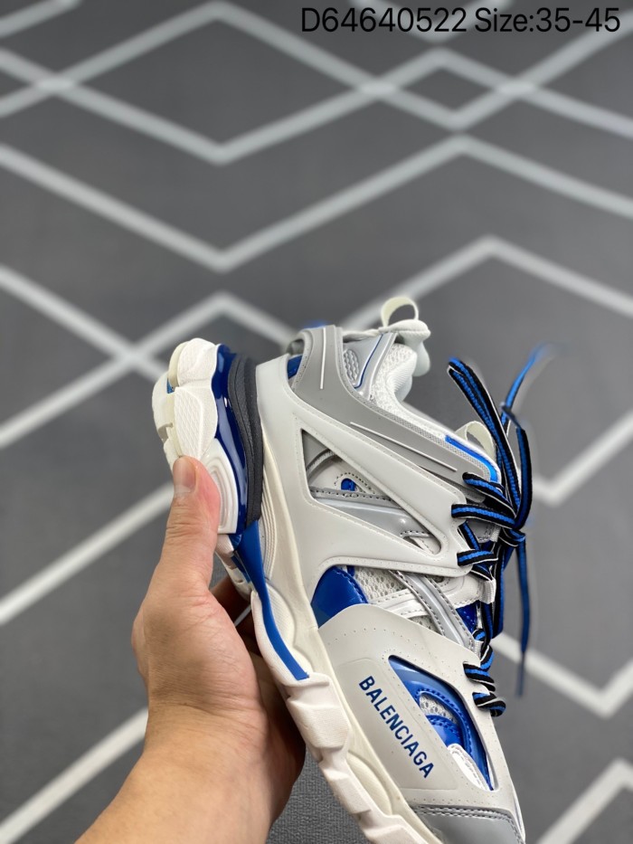 Balenciaga Mens Shoes Sneakers Luxury Brand Track Clear Sole Sneaker with Original Box