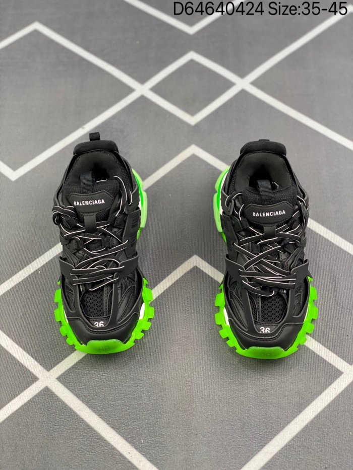 Balenciaga Mens Shoes Sneakers Luxury Brand Track Clear Sole Sneaker with Original Box