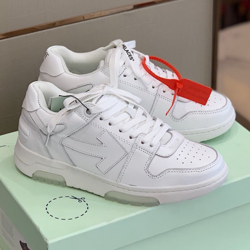 Off-White Men Shoes Sneakers Luxury Brand Off-White Floating Arrow Lace Up Sneakers Low-Tops with Original Box