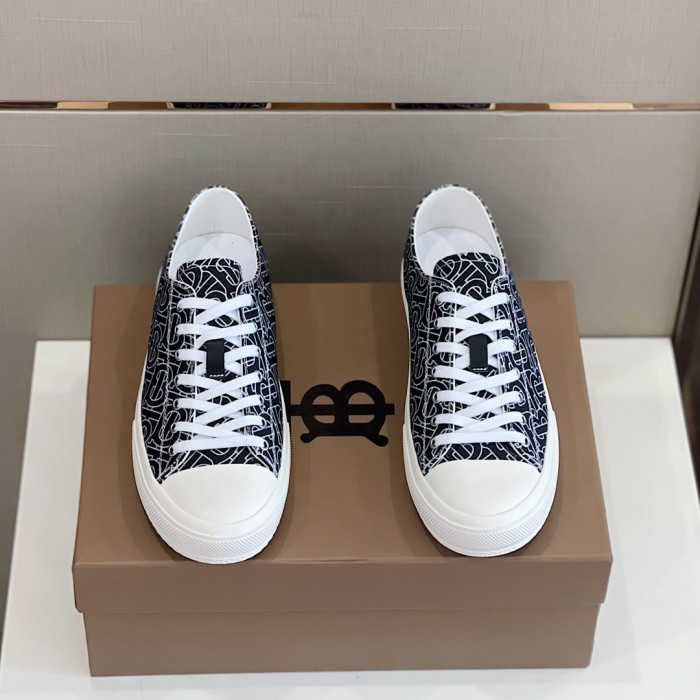 Burberry Men Shoes Fashion Luxury Brand Vintage Cotton Sneaker Casual Shoes for Men with Original Box