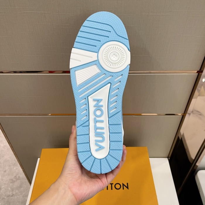 Louis Vuitton Men Shoes Fashion Sneakers Design Luxury Brand LV TRAINER SNEAKER with Original Box 1A9ZC2