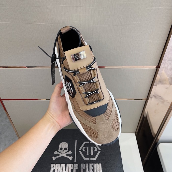 Philipp Plein Men Shoes Sneakers Low Top Sneaker Fashion Design Luxury Brand Trainer Predator TM with Original Box