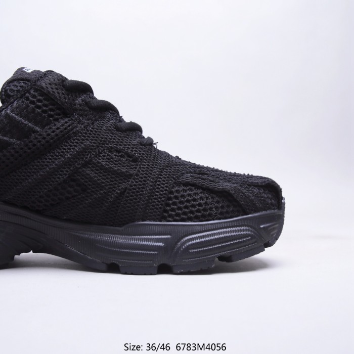 Balenciaga Mens Shoes Sneakers Luxury Brand Phantom Sneaker in black monocolor fabric and mesh with Original Box 678869W2E921000