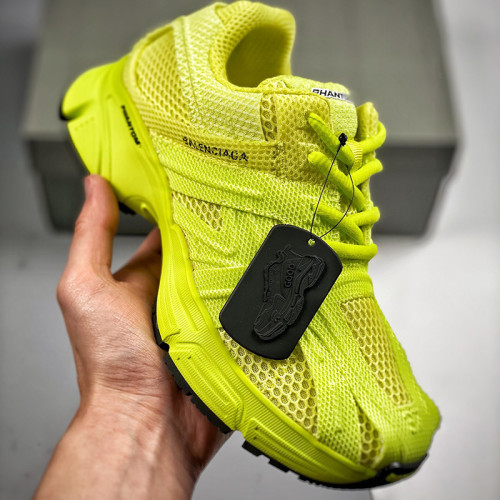 Balenciaga Womens Shoes Sneakers Luxury Brand Phantom Sneaker in Yellow bicolor fabric and mesh with Original Box 678869W2E933310