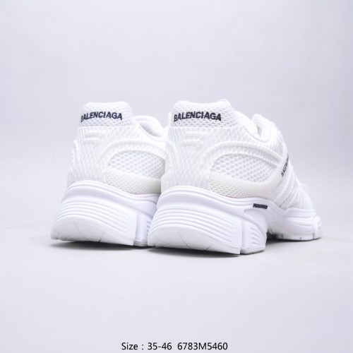 Balenciaga Womens Shoes Sneakers Luxury Brand Phantom Sneaker in white monocolor fabric and mesh with Original Box 678869W2E929000
