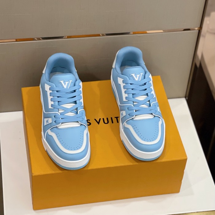 Louis Vuitton Men Shoes Fashion Sneakers Design Luxury Brand LV TRAINER SNEAKER with Original Box 1A9ZC2