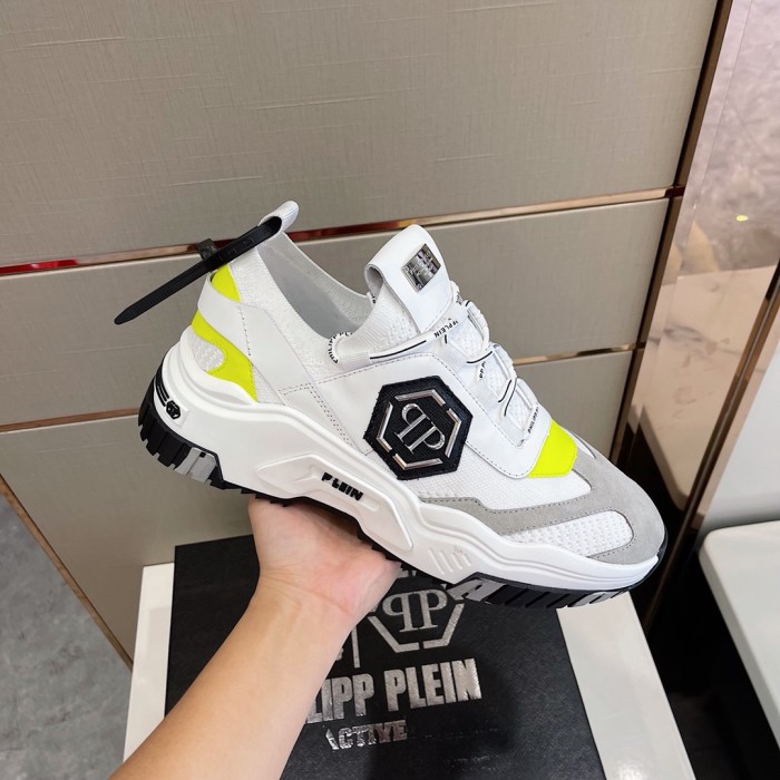 Philipp Plein Men Shoes Sneakers Low Top Sneaker Fashion Design Luxury Brand Trainer Predator TM with Original Box