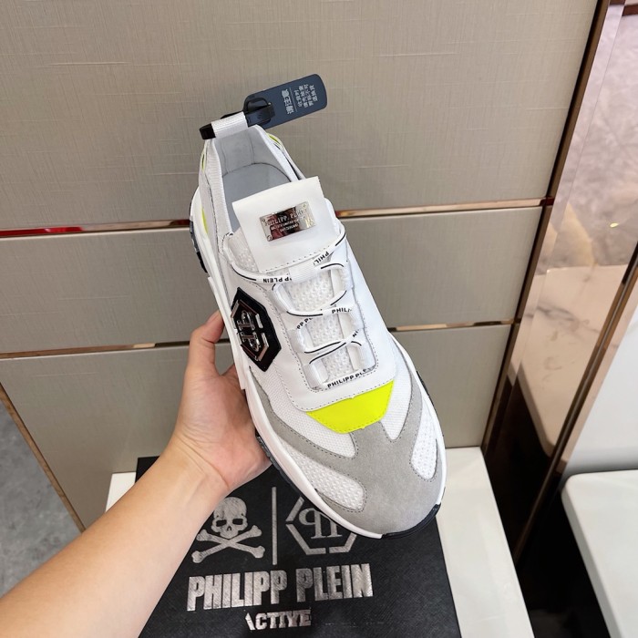 Philipp Plein Men Shoes Sneakers Low Top Sneaker Fashion Design Luxury Brand Trainer Predator TM with Original Box