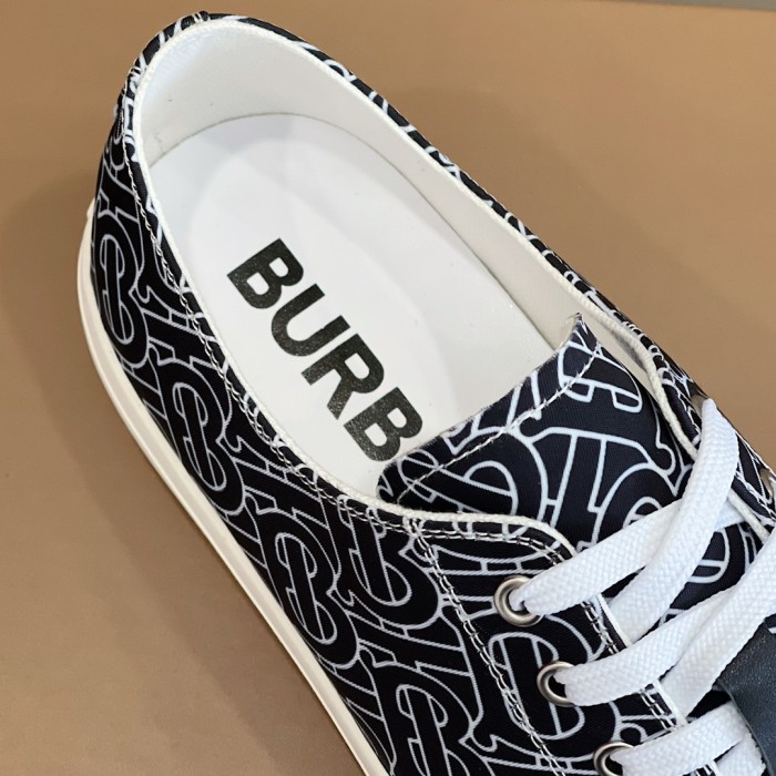 Burberry Men Shoes Fashion Luxury Brand Vintage Cotton Sneaker Casual Shoes for Men with Original Box