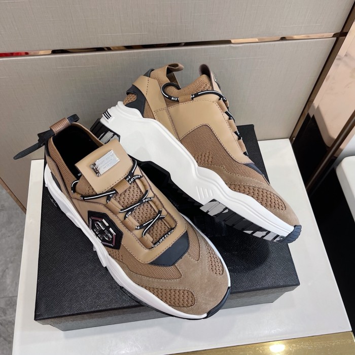 Philipp Plein Men Shoes Sneakers Low Top Sneaker Fashion Design Luxury Brand Trainer Predator TM with Original Box
