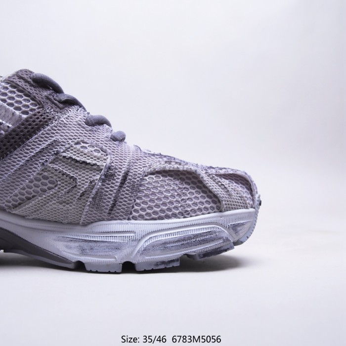 Balenciaga Mens Shoes Sneakers Luxury Brand Phantom Sneaker in grey and light grey bicolor fabric and mesh with Original Box 678869W2E911715