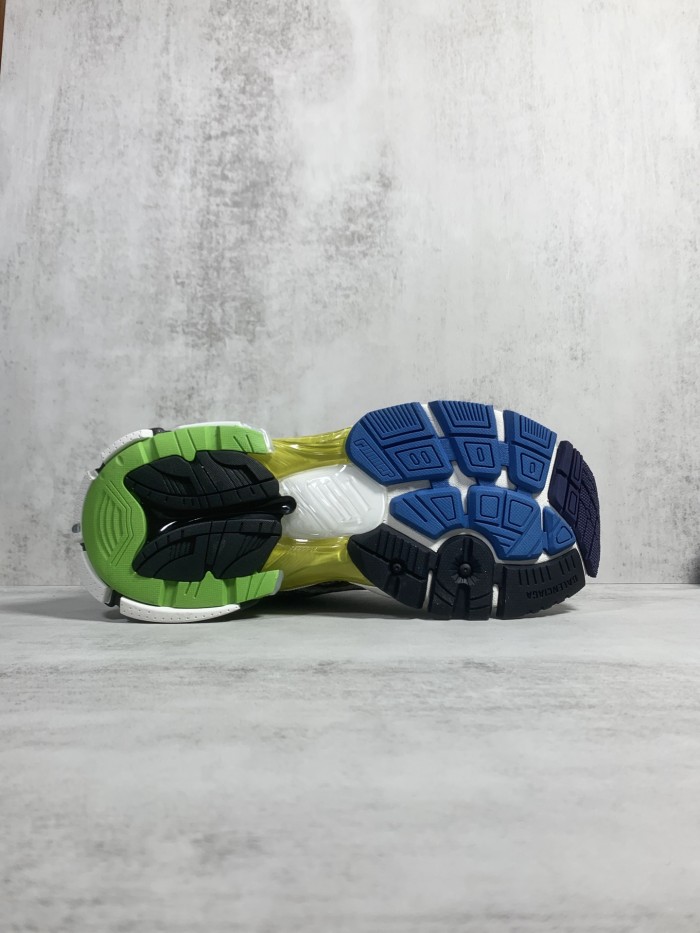 Balenciaga Mens Shoes Sneakers Luxury Brand Runner Sneaker in multicolor mesh and nylon with Original Box 677403W3RB68123