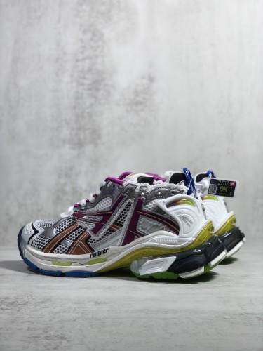 Balenciaga Womens Shoes Sneakers Luxury Brand Runner Sneaker in multicolor mesh and nylon with Original Box 677403W3RB68123