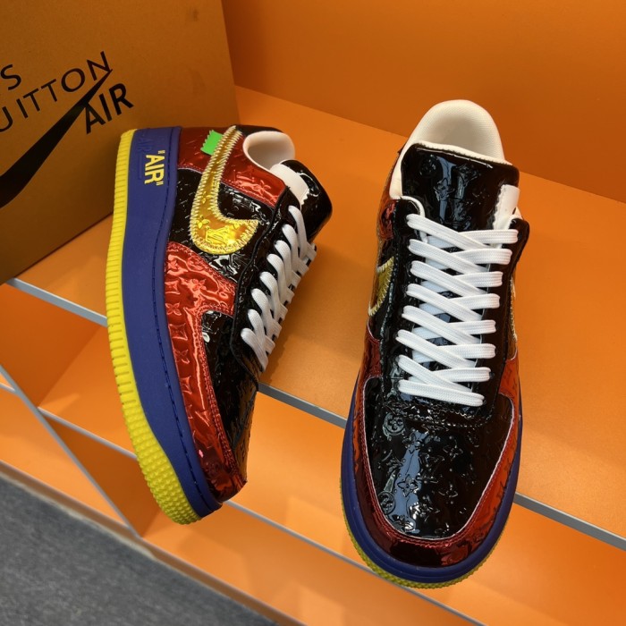 Louis Vuitton Men Shoes Fashion Sneakers Design Luxury Brand LVXNIKE Air Force Sneakers with Original Box
