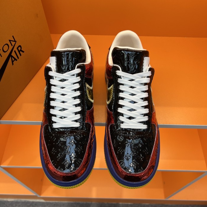 Louis Vuitton Men Shoes Fashion Sneakers Design Luxury Brand LVXNIKE Air Force Sneakers with Original Box