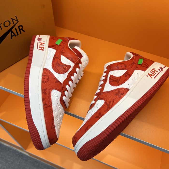 Louis Vuitton Men Shoes Fashion Sneakers Design Luxury Brand LVXNIKE Air Force Sneakers with Original Box
