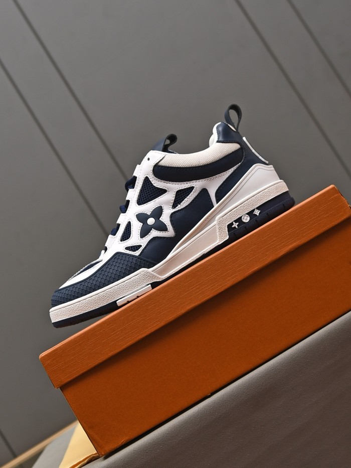 Louis Vuitton Men Shoes Fashion Sneakers Design Luxury Brand LV TRAINER SNEAKER with Original Box