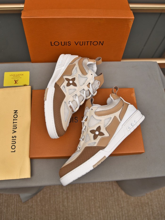 Louis Vuitton Men Shoes Fashion Sneakers Design Luxury Brand LV TRAINER SNEAKER with Original Box