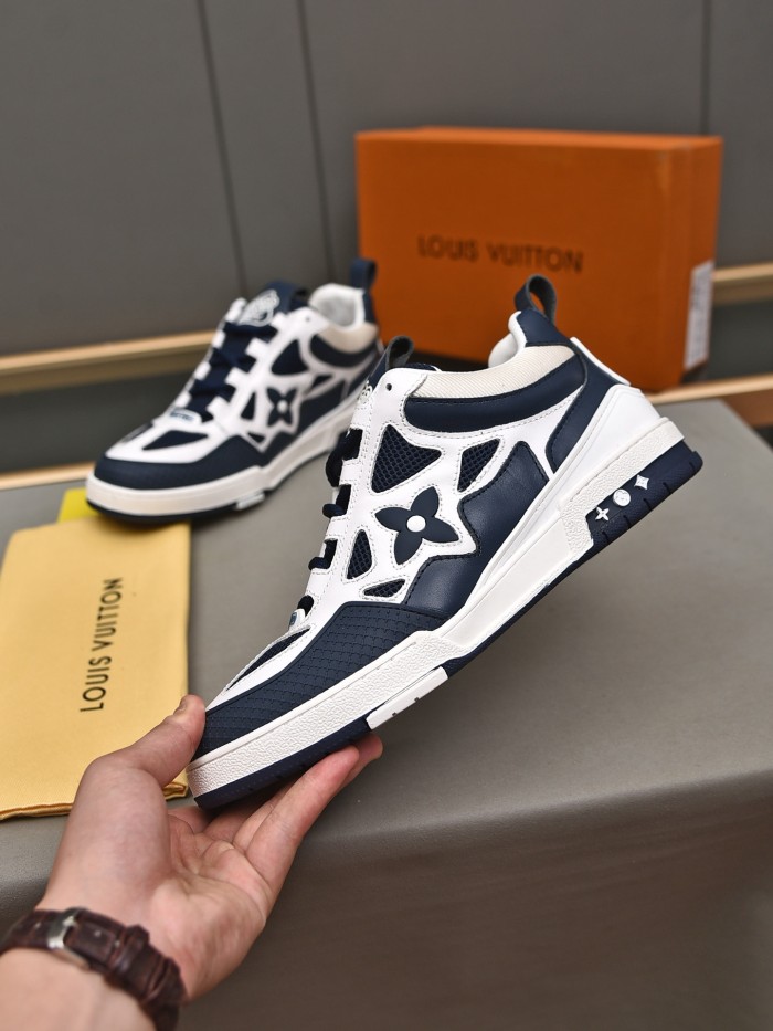 Louis Vuitton Men Shoes Fashion Sneakers Design Luxury Brand LV TRAINER SNEAKER with Original Box