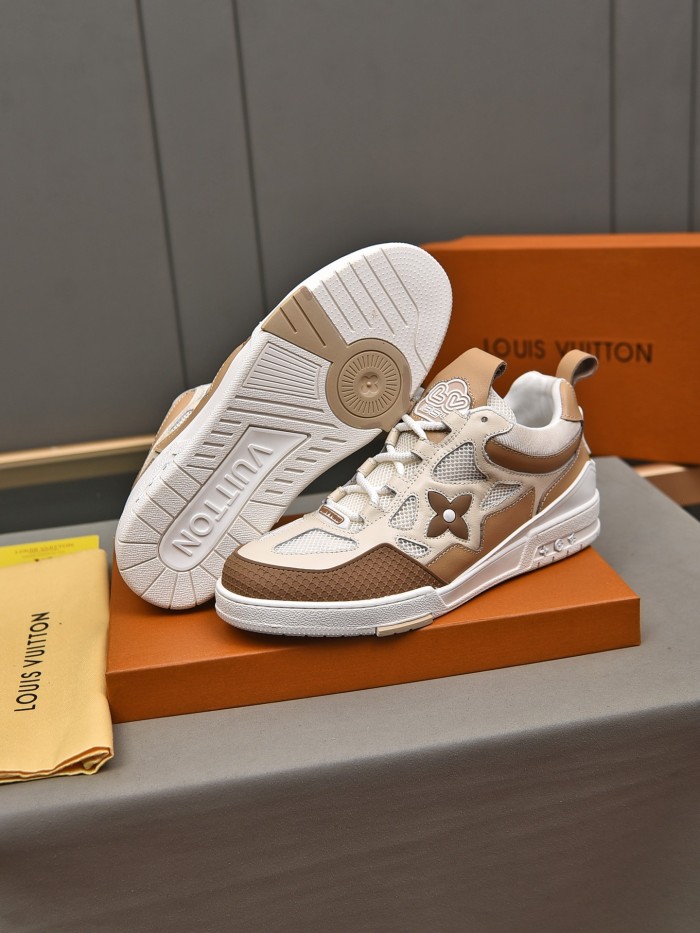 Louis Vuitton Men Shoes Fashion Sneakers Design Luxury Brand LV TRAINER SNEAKER with Original Box