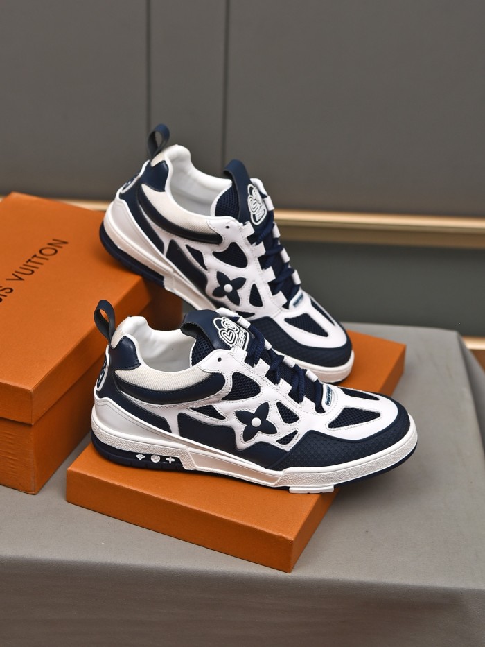 Louis Vuitton Men Shoes Fashion Sneakers Design Luxury Brand LV TRAINER SNEAKER with Original Box
