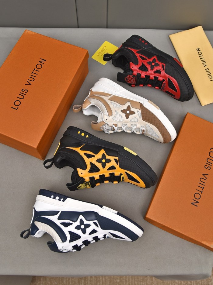 Louis Vuitton Men Shoes Fashion Sneakers Design Luxury Brand LV TRAINER SNEAKER with Original Box
