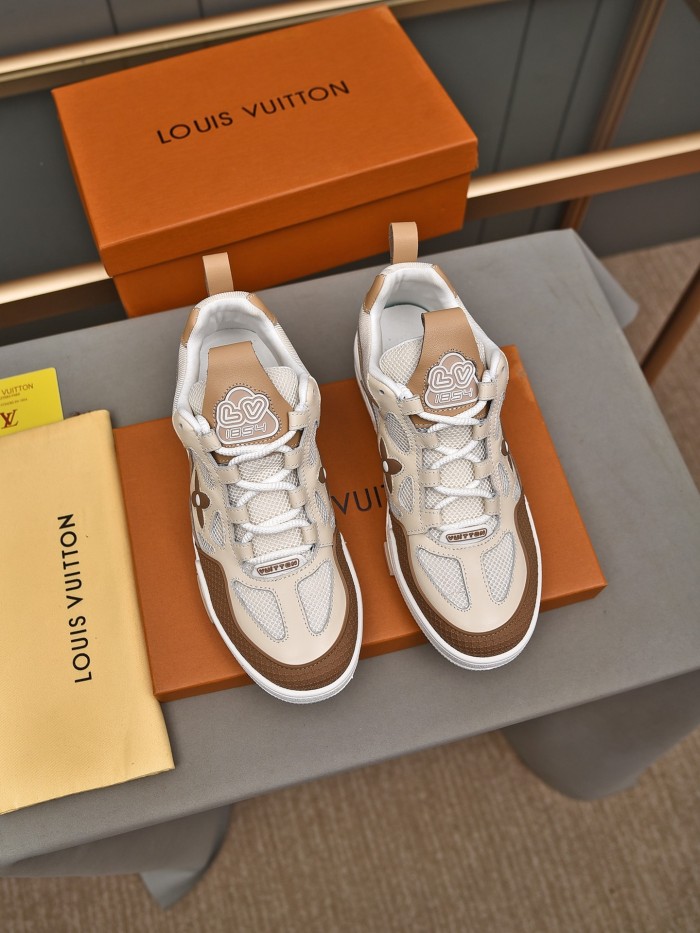 Louis Vuitton Men Shoes Fashion Sneakers Design Luxury Brand LV TRAINER SNEAKER with Original Box