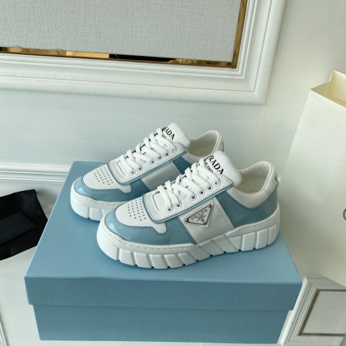 Prada Womens Shoes Casual Luxury Brand Breathable Sneakers with Original Box