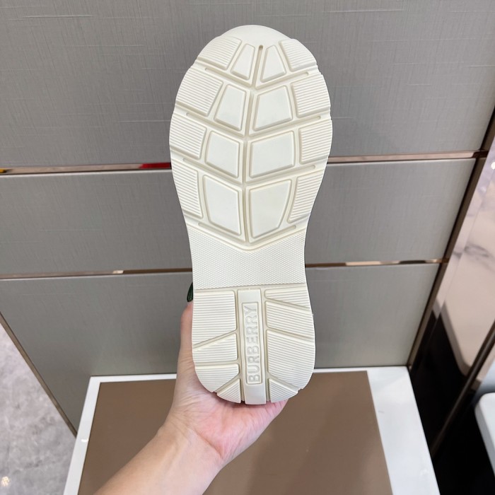 Burberry Men Shoes Fashion Sneakers Luxury Brand Vintage Cotton Sneaker with Original Box