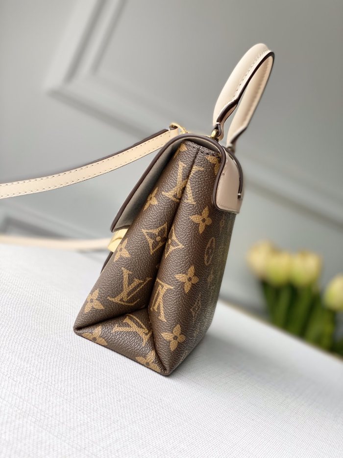 Louis Vuitton Womens Bags Luxury Brand Fashion Handbags Crossbody Bags Type LOCKY BB M44654 Monogram coated canvas and smooth cowhide leather with Original Box