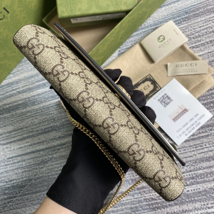 Gucci Womens Mens Bags Wallets Luxury Brand GG Marmont chain wallet with Original Box 546585 17WAG 1283