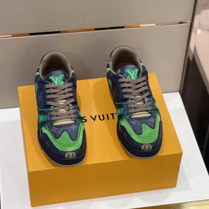 Louis Vuitton Men Shoes Fashion Sneakers Design Luxury Brand LV TRAINER SNEAKER with Original Box 1A9ZC2