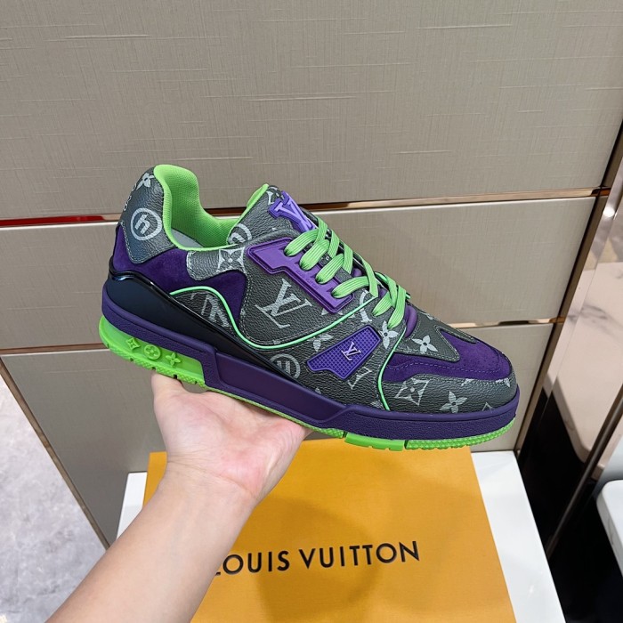 Louis Vuitton Men Shoes Fashion Sneakers Design Luxury Brand LV TRAINER SNEAKER with Original Box 1A9ZC2