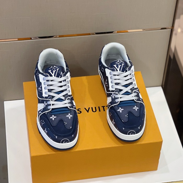 Louis Vuitton Men Shoes Fashion Sneakers Design Luxury Brand LV TRAINER SNEAKER with Original Box 1A9ZC2