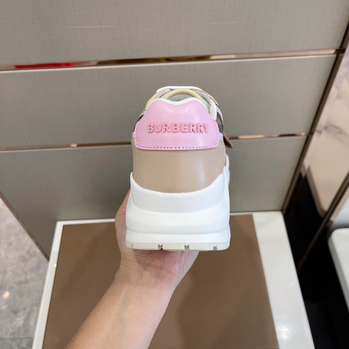 Burberry Men Shoes Fashion Sneakers Luxury Brand Vintage Cotton Sneaker with Original Box