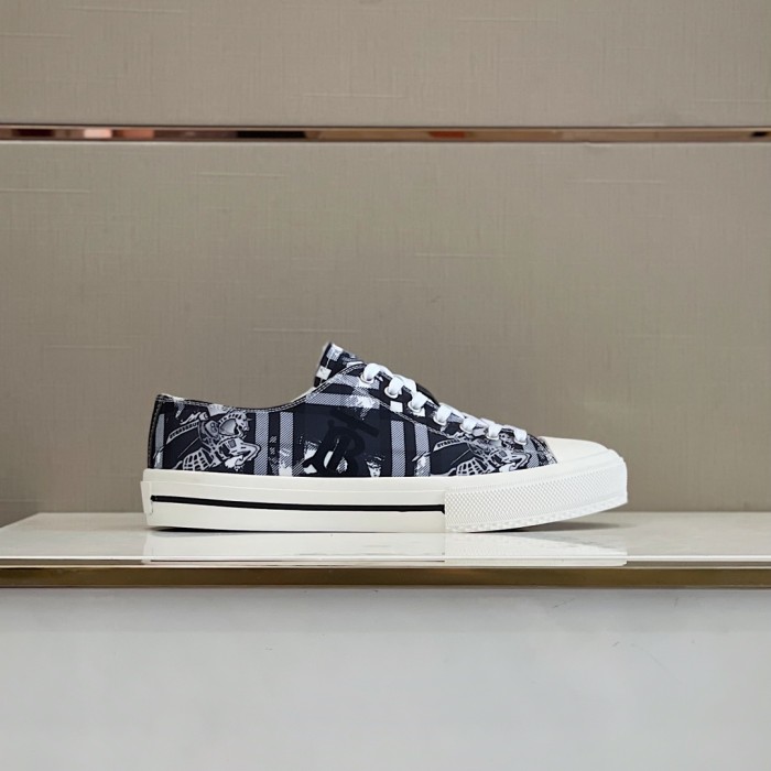 Burberry Men Shoes Fashion Luxury Brand Vintage Cotton Sneaker Casual Shoes for Men with Original Box