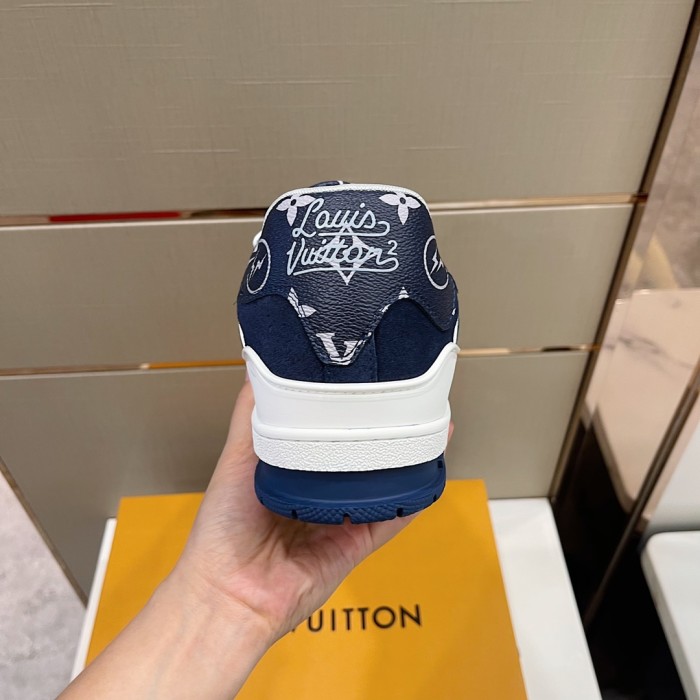 Louis Vuitton Men Shoes Fashion Sneakers Design Luxury Brand LV TRAINER SNEAKER with Original Box 1A9ZC2