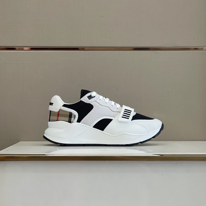 Burberry Men Shoes Fashion Sneakers Luxury Brand Vintage Cotton Sneaker with Original Box