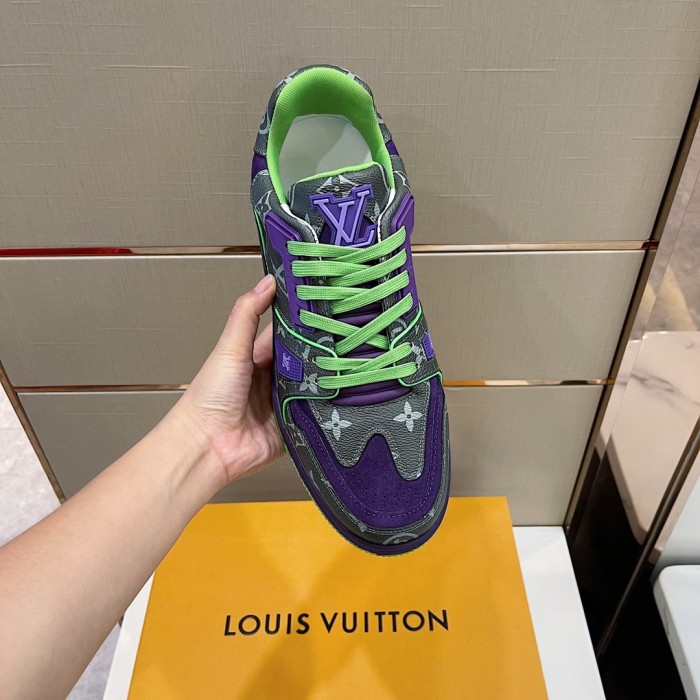 Louis Vuitton Men Shoes Fashion Sneakers Design Luxury Brand LV TRAINER SNEAKER with Original Box 1A9ZC2