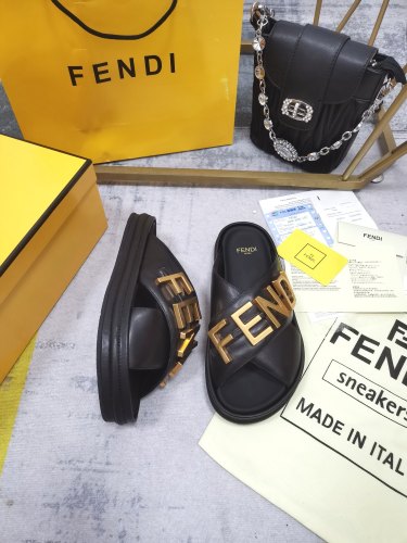 Fendi Womens Shoes Sandals Slippers Luxury Brand Fendi Feel Brown Satin Sandals Summer Slippers for Women with Original Box 8X8142AE7SF0R7V