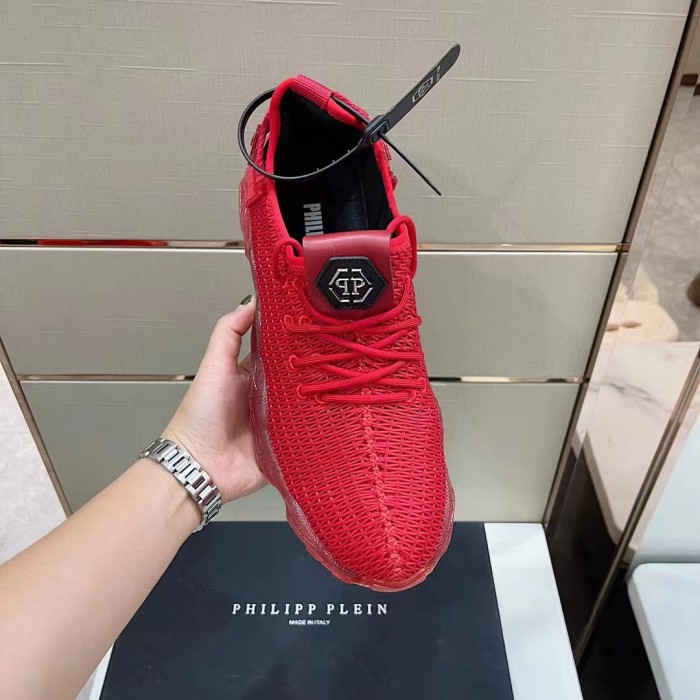 Philipp Plein Men Shoes Sneakers Low Top Sneaker Fashion Design Luxury Brand Trainer Predator TM with Original Box