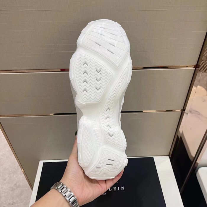 Philipp Plein Men Shoes Sneakers Low Top Sneaker Fashion Design Luxury Brand Trainer Predator TM with Original Box