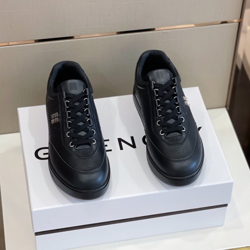 Givenchy Men Shoes Fashion Type Luxury Brand GIVENCHY SNEAKERS IN LEATHER WITH LATEX BAND with Original Box