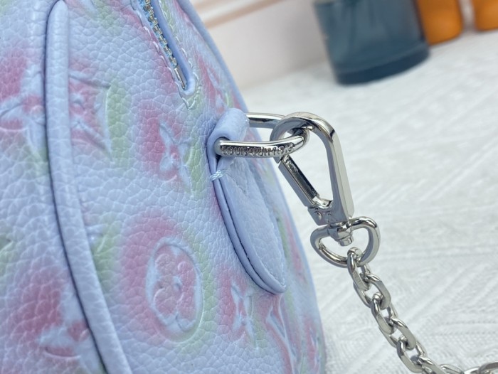Louis Vuitton Womens Bags Luxury Brand Fashion Type Louis Vuitton SPEEDY BANDOULIÈRE 20 Vert d'eau Green Sprayed and embossed grained cowhide leather with Original Box M46268