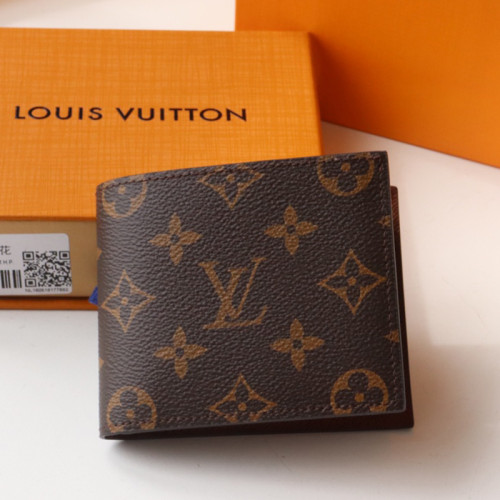 Louis Vuitton Mens Womens Wallets Purse Luxury Brand Designer MARCO WALLET M62288 Monogram Coated Canvas with Original Box
