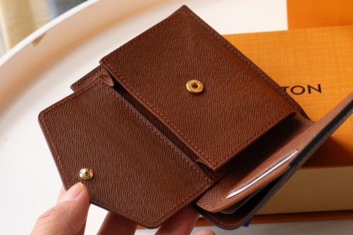 Louis Vuitton Mens Womens Wallets Purse Luxury Brand Designer MARCO WALLET M62288 Monogram Coated Canvas with Original Box