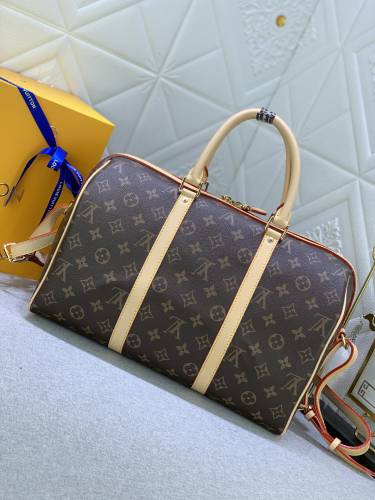 Louis Vuitton Womens and Mens Unisex Bags Luxury Brand KEEPALL BANDOULIÈRE 35 without Original Box M42426
